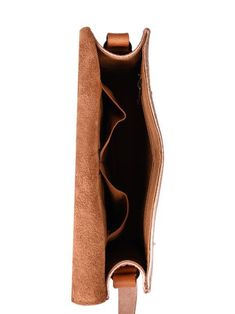 Cross Body Tas L'indispensable Leder Paul marius Goud vintage INDISPEN ander zicht 3